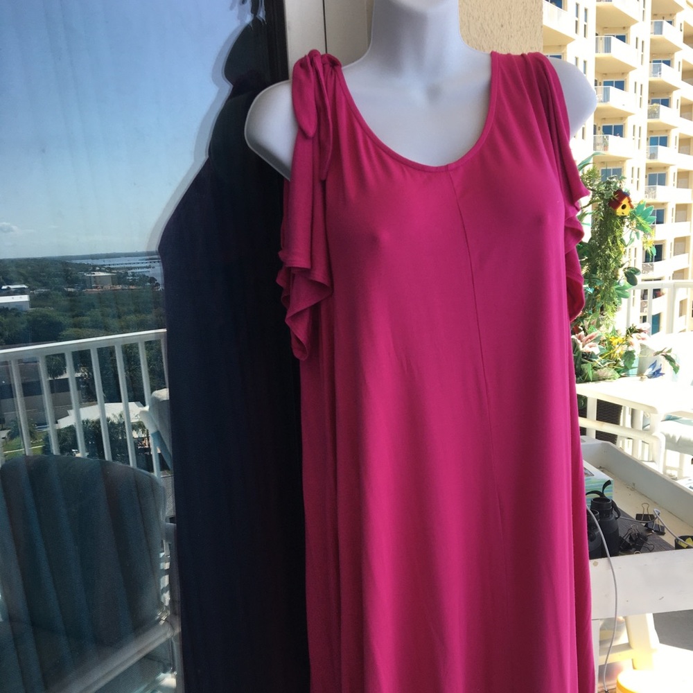 NWOT Boutique Pink Flowy Dress